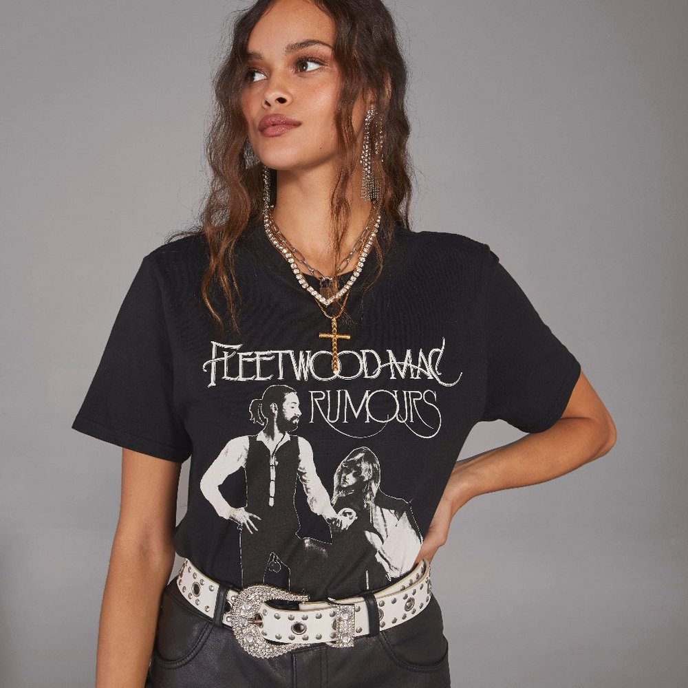 Fleetwood Mac Rumours graphic band tee